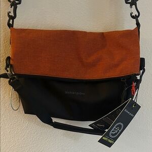 Sherpani Burnt Orange and Black Shoulder Bag
